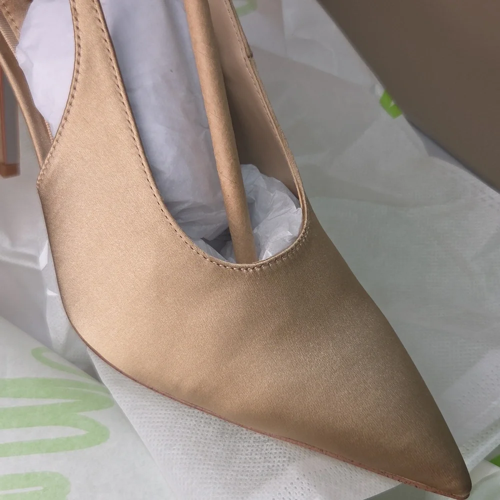 🤎▪️Sam Edelman ▪️Ecru Alina Dress  Slingback Heels